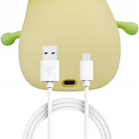 Lampka Nocna LED Biurkowa Stołowa Dziecięca 1W 15lm 3000K Ciepła 360° Zielony Mango Masterled