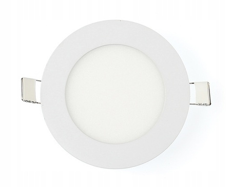 Panel LED Oprawa Sufitowa 6W 480lm 6500K Zimny Wpuszczany Okrągły Biały Proma Masterled