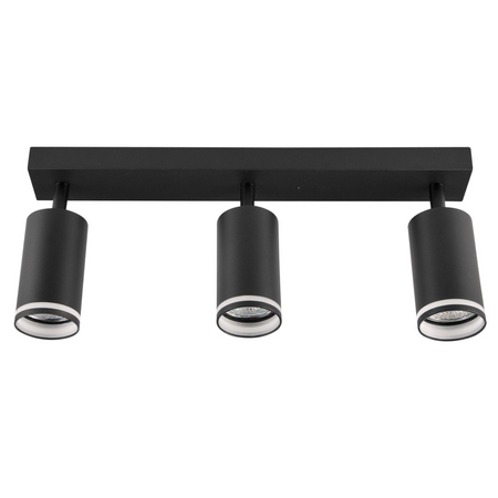 Lampa Listwa Oprawa Sufitowo-Ścienna LED PARIS 3 x GU10 Czarny GOLDLUX (Polux)