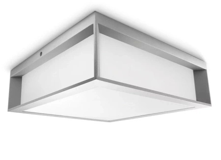 Lampa Ogrodowa Zewnętrzna Plafon 2x E27 IP44 Szara Skies Philips