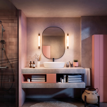 Lampa nad Lustro LED 5W 730lm 2700K 44cm IP44 Czarna Rover Philips