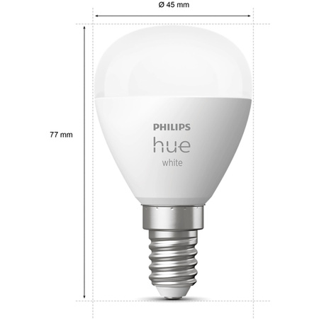 Żarówka LED Kulka E14 P45 5,7W 2700K Ciepła PHILIPS HUE White Bluetooth Zigbee