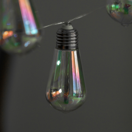 Girlanda Solarna Ogrodowa 20x LED Łańcuch Świetlny Ozdobne Kuleczki 5.8m