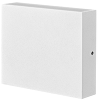Kinkiet Ogrodowy Elewacyjny LED Biały Góra i dół 6,5W 2x250lm IP44 KWADRAT CHICAGO GOLDLUX (Polux)