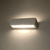 Lampa Ścienna Kinkiet E27 Prostokątna Biała Nowoczesna Subani Sollux
