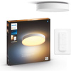 Plafon LED Lampa Sufitowa Natynkowa 48W 6100lm IP20 White Ambiance TW Biała 55cm Inteligentna SMART Zigbee Bluetooth Enrave Philips HUE
