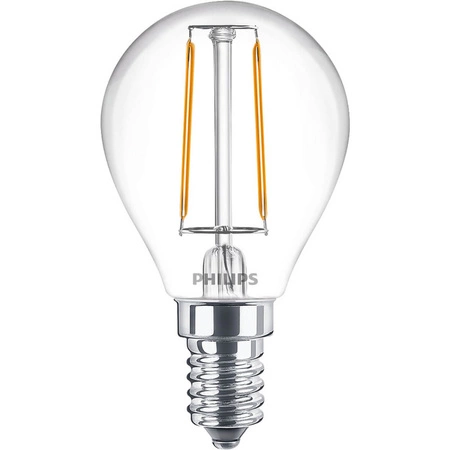 Żarówka LED E14 P45 2W = 25W 250lm 2700K Ciepła Filament PHILIPS