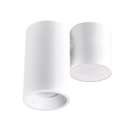 Oprawa Natynkowa Sufitowa HOBRO GU10 Tuba Spot Ruchoma Biała GOLDLUX (Polux)