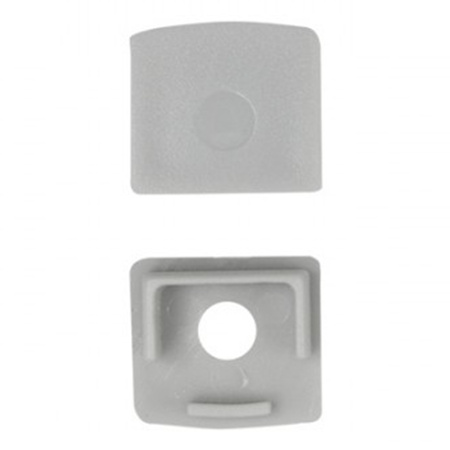 Profil Aluminiowy Natynkowy do LED do Płyt KARTON / GIPS 1m z Mlecznym Kloszem i Zaślepkami Ecolight