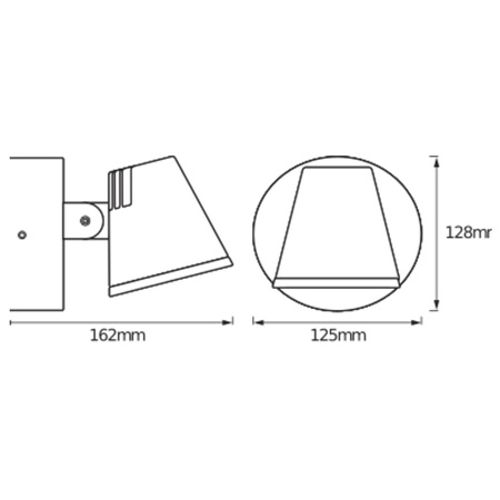 Kinkiet Ogrodowy Lampa Elewacyjna Zewnętrzna LED 13.5W 800lm 3000K Ciepła Szary IP44 Endura Osram
