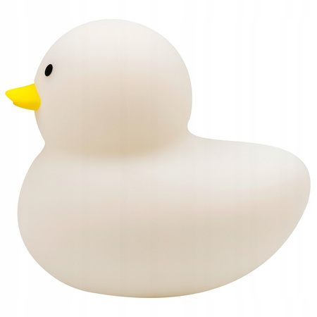 Lampka Nocna LED Biurkowa Stołowa Dziecięca 0.4W 1lm RGB 360° Biały IP67 Kaczka Masterled