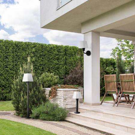 Kinkiet lampa oprawa zewnętrzna ogrodowa ścienna góra GIZA E27 GOLDLUX (Polux)