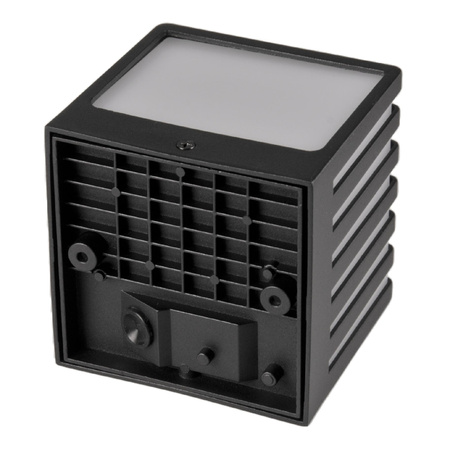 Kinkiet Zewnętrzny Oprawa Elewacyjna Lampa LED 4000K Kwadrat Czarna