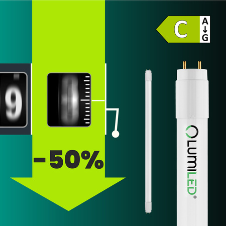 Świetlówka LED G13 T8 TUBA 9W 4000K Neutralna 60cm 160lm/W Lumiled