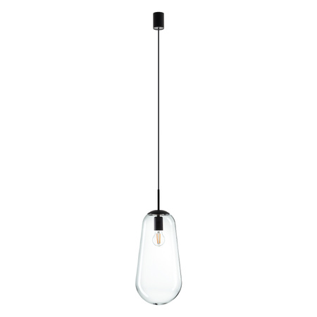 Lampa Sufitowa Wisząca E27 Czarna Nowoczesna PEAR L 7797 Nowodvorski