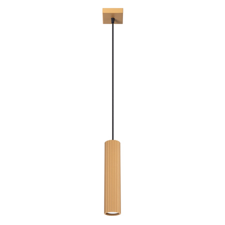 Lampa Wisząca Sufitowa Zwis Tuba Spot 1x GU10 Złota Karbon Deep Space SL.1554 Sollux