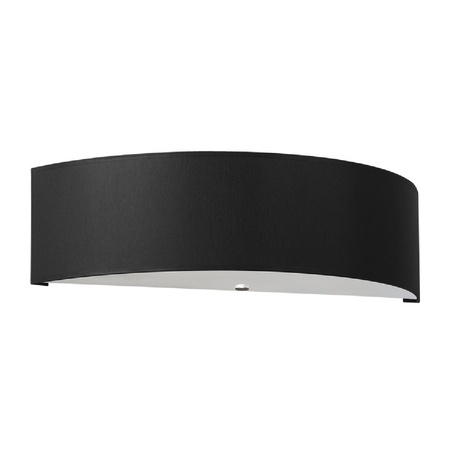 Lampa Ścienna Plafon 2x E27 Półokrągła Czarna Minimalistyczna Skala Sollux