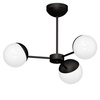 Lampa Sufitowa Żyrandol SFERA Czarna 3xE14 Milagro