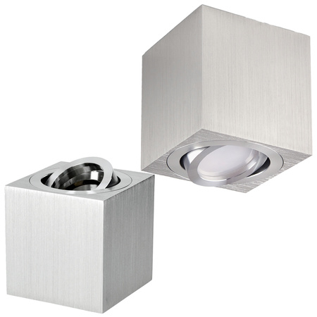 Oprawa Natynkowa Halogenowa Spot Tuba Kwadratowa GU10 Chrom OH37 Kobi