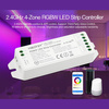 Kontroler Sterownik taśm LED RGB+W 12/24V 12A Mi-Light Wi-Fi FUT038M