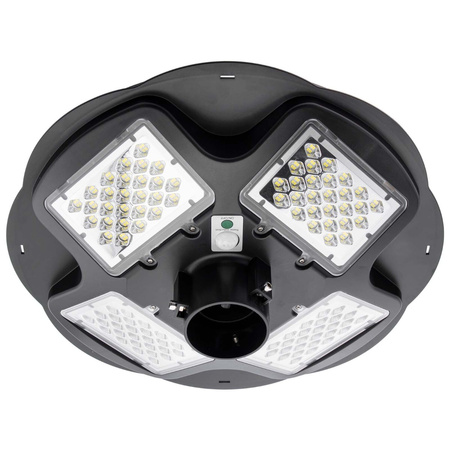 Lampa uliczna latarnia solarna LED 200W IP65 mikrofalowy czujnik ruchu + Pilot + Uchwyt