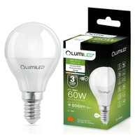 Żarówka LED E14 Kulka P45 8W = 60W 806lm 4000K Neutralna 180° LUMILED