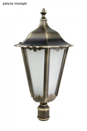 Lampa Ogrodowa Zewnętrzna Słupek LATARNIA E27 Retro Maxi K 5002/2 BD 45 120cm czarny Su-Ma