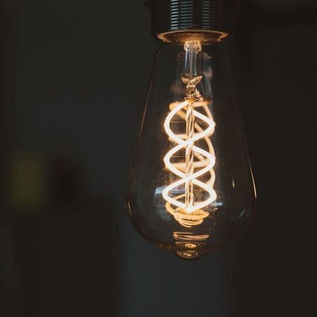 Żarówka LED E27 ST64 Edison 4W 100lm 1800K Ciepła 360° FILAMENT Dymiona Ściemnialna Videx