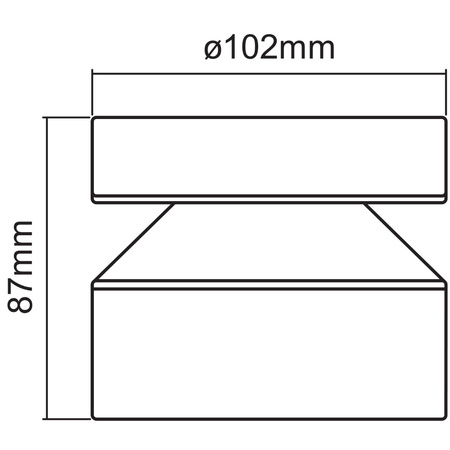 Kinkiet lampa elewacyjna oprawa zewnętrzna ścienna 6W Endura Style Cylinder Ceiling LEDVANCE