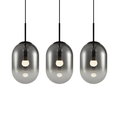 Lampa Wisząca Sufitowa ALIAS Czarna 3xE14 Milagro