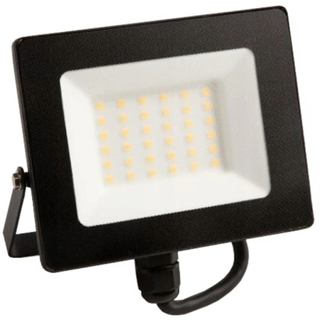 Naświetlacz LED Halogen 30W 6500K 2700lm IP65 Czarny ECOLIGHT