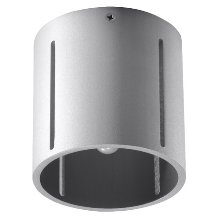 Lampa Sufitowa Oprawa Natynkowa SPOT TUBA G9 Cylindryczna Szara Nowoczesna Inez Sollux