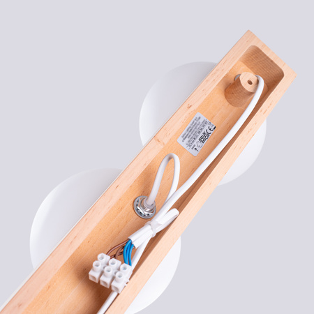 Lampa Sufitowa 4x G9 Naturalne Drewno BULBO Peach Puff SL.1685 Sollux