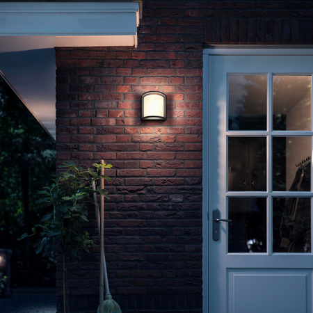 Kinkiet Ogrodowy Lampa Elewacyjna Zewnętrzna LED 3.8W 800lm 2700K Antracyt Samondra Ultra Efficient Philips