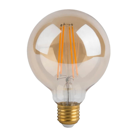 Żarówka LED E27 G80 4W=40W 360lm 2500K Biała Ciepła 360° Filament