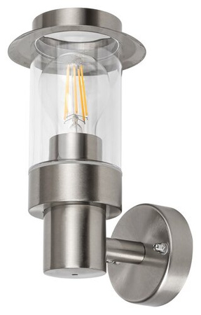 Lampa Ogrodowa LED Kinkiet Elewacyjny WARSAW E27 IP44 Chrom RABALUX