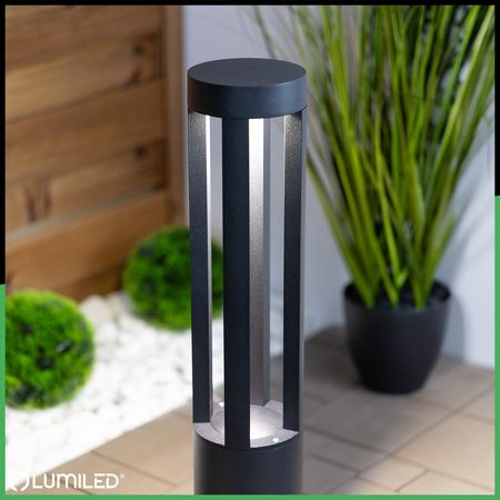 Lampa Ogrodowa Słupek Zewnętrzny Stojący 12W LED 4000K QUERO 60cm LUMILED