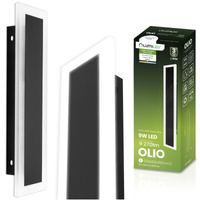 Lampa Ogrodowa LED Natynkowa OLIO Kinkiet Elewacyjny Ścienny 9W 4000K 30cm IP65 LUMILED