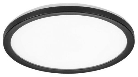 Lampa Sufitowa LED Ogrodowa Zewnętrzna INVERNESS 15W CCT DIM IP44 Wi-Fi Plafon Okrągła Biało-Czarna RABALUX