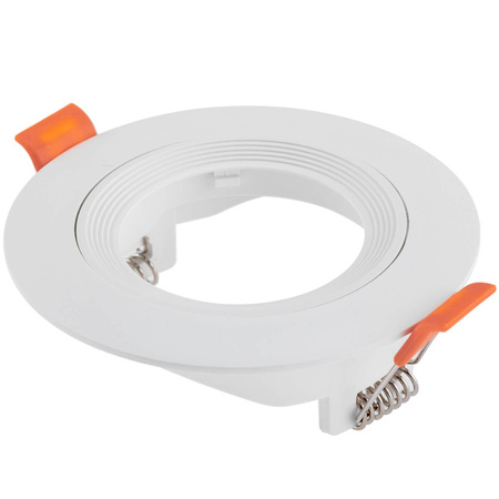 Zestaw Oprawa Halogenowa Podtynkowa VENTUS Biała Okrągła + Żarówka LED GU10 6W Neutralna 120° Lumiled