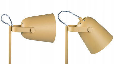 Lampka Biurkowa Stołowa Szkolna Nocna + Organizer Raibo E27 5W Żółta KANLUX