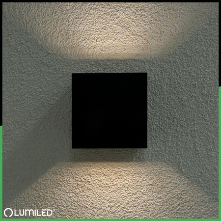 Kinkiet Ogrodowy Elewacyjny LED G9 Regulowany Góra Dół Czarny PYXIS LUMILED