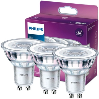 Zestaw 3x Żarówka LED Halogen GU10 PAR16 3.5W = 35W 275lm 4000K Neutralna 36° PHILIPS 