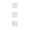 3x Oprawa Podtynkowa Wpuszczana LED GU10 Ruchoma Aluminiowa Kwadratowa Biała Peridot Philips