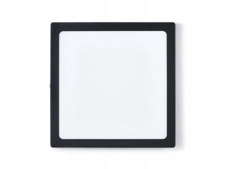 Plafon natynkowy Panel LED 18W 4000K Czarny kwadratowy Proma LVT