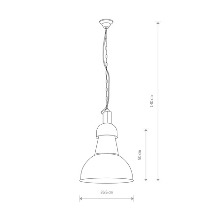 Lampa Sufitowa Wisząca E27 Czarna Industrialna HIGH-BAY 5067 Nowodvorski