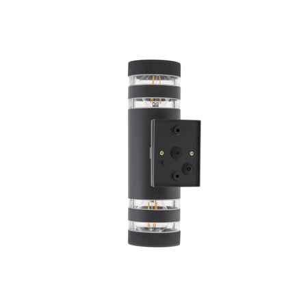 Lampa Ogrodowa Zewnętrzna Kinkiet Elewacyjny Oprawa Natynkowa E27 Czarna Wodoodporna IP54 Nowoczesna SIERRA 4422 Nowodvorski