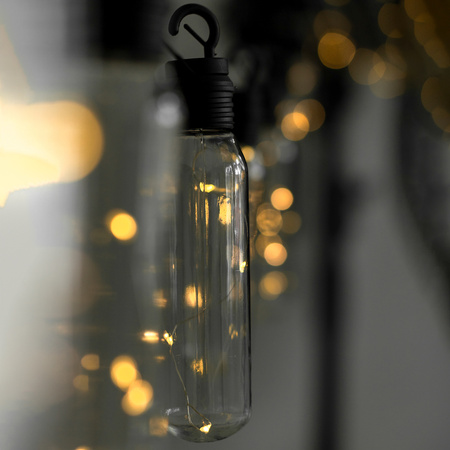 Girlanda Solarna Ogrodowa 10x LED Łańcuch Świetlny Ozdobne Kuleczki 3.8m Ciepła