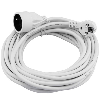 Przedłużacz sieciowy wtyk – gniazdo z uziemieniem 10m 3x1,5mm 16A Biały ECOLIGHT