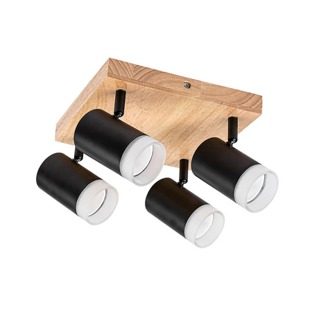 Lampa Sufitowa Oprawa Halogenowa Punktowa Reflektor Spot GU10 Brązowy Skandynawski Toras Rabalux